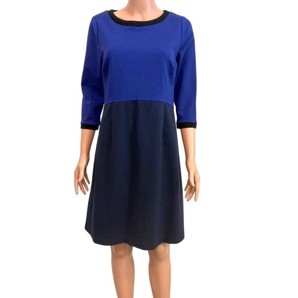 Boden 10 Louise color block ponte 1/2 sleeve dress D3 2956 - Picture 12 of 12